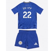 Leicester City Oliver Skipp #22 Koszulka Podstawowa dzieci 2024-25 Krótki Rękaw (+ krótkie spodenki)